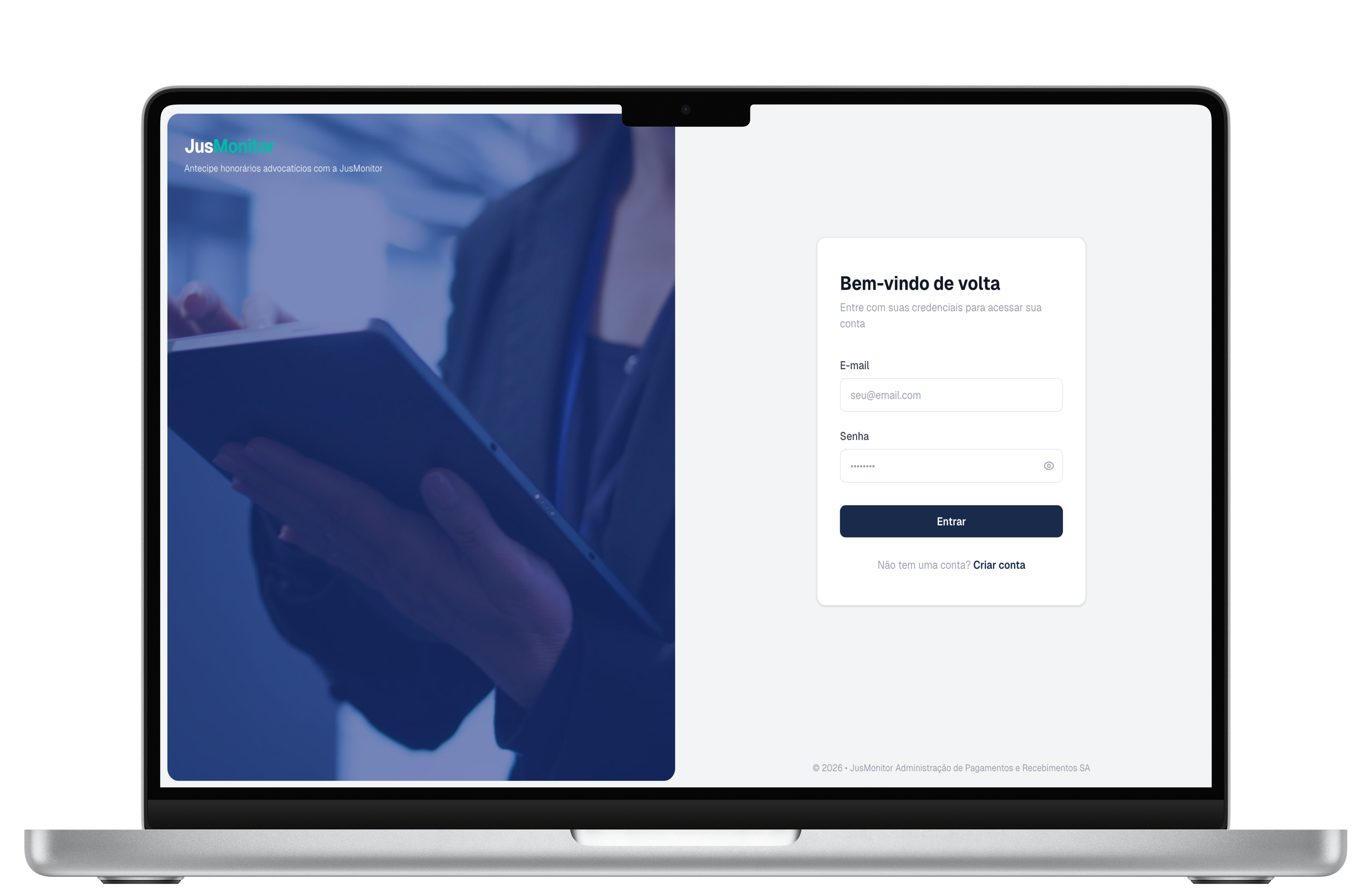 JusMonitor - Preview do projeto